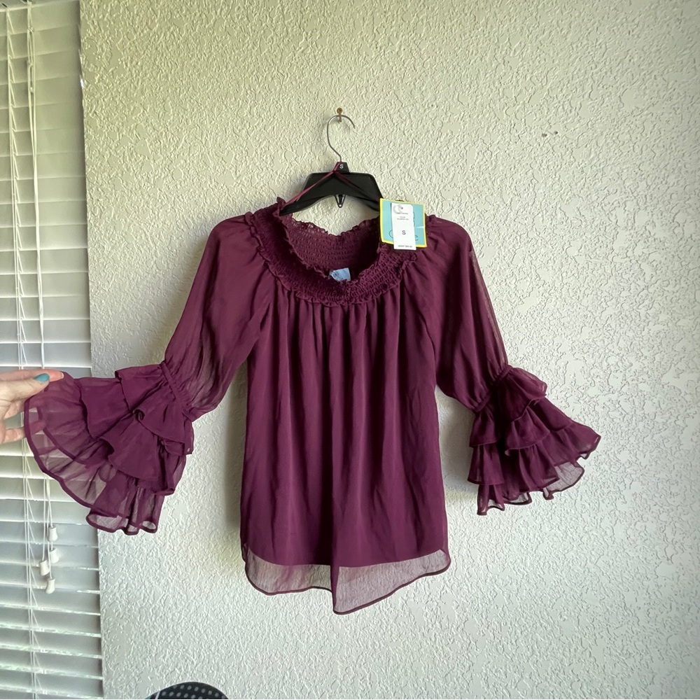 Elegant Purple Women's Top